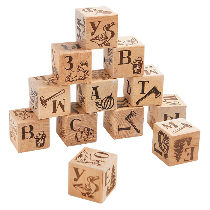 Кубики с алфавитом